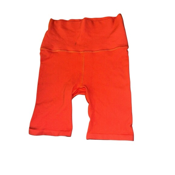 Barrys And Lune Bike Shorts Compression Orange Womens S High Waist - Picture 2 of 6